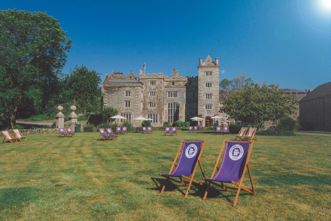 Boringdon Hall Hotel And Spa Plymouth Exterior photo The front lawn of the hotel